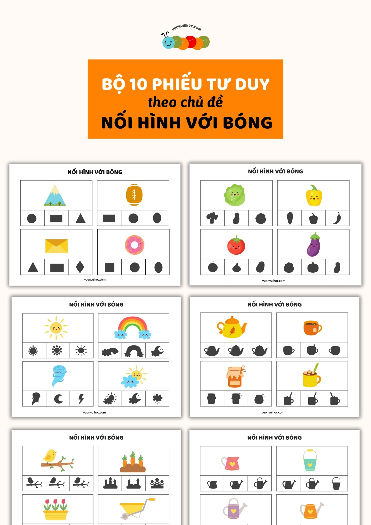 Nối hình với Bóng